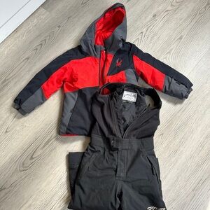 Spyder Red and Black Winter Jacket